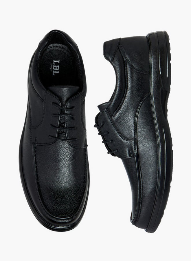 LBL by Shoexpress Textured Lace-Up Derby Shoes - Image 3