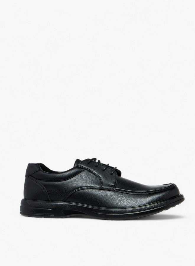 LBL by Shoexpress Textured Lace-Up Derby Shoes - Image 1