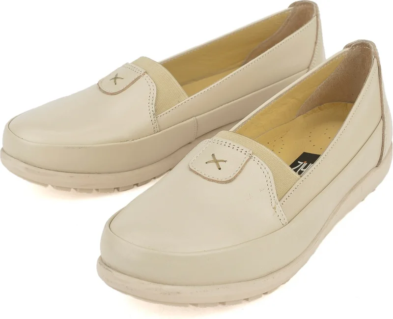 Ziya Ziya, Women's Genuine Leather Casual Shoes 1411022Z7341 Beige