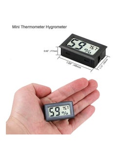 Generic 6 Pack Mini Hygrometer Thermometer Built in Small Household Electronic Digital Indoor Humidity Gauge Monitor with Temperature Meter Sensor Fahrenheit Black  - Image 5