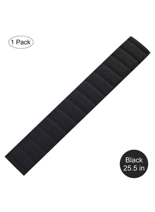 HighnessHwoo Car Seatbelt Covers Cushion Shoulder Pads Protector Sleeve for Adults, Automotive Extra Long Seat Belt Cover Pad Strap Wrap Decoration for Women Kids Cars Honda Trucks Accessories 1PC 15.5in Black - Image 2