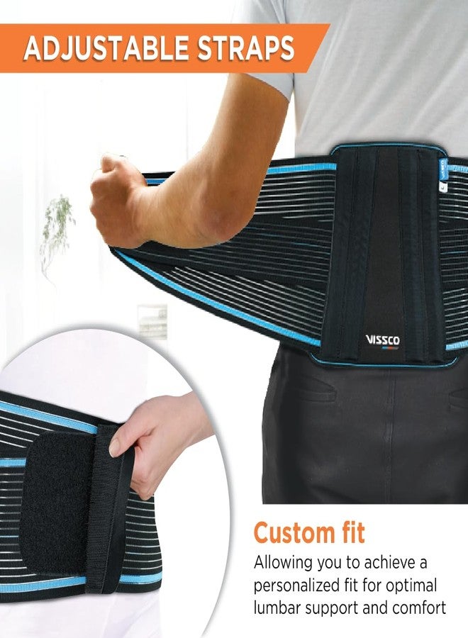 Vissco Lumboset Advance Belt, Back Support for Back Pain Relief, Disc Herniation, Posture Correction, Ergonomic Design, Breathable & Skin Friendly Material for Men & Women- Small (Black) - Image 4