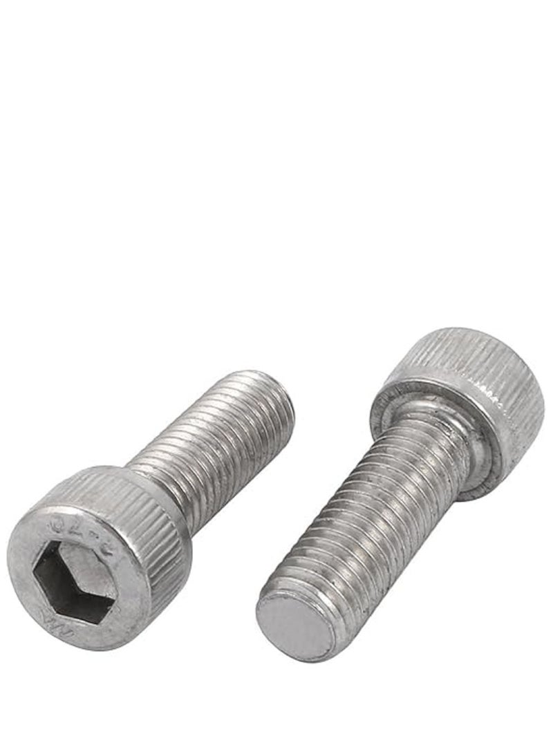 Stainless Steel Left Hand Thread Hex Socket Head Cap Screw Bolt 2pcs M10x30mm 304 