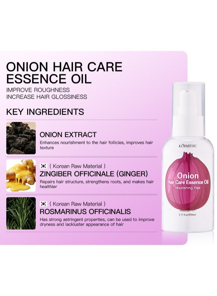 Kormesic زيت جوهر الشعر البصل 80 مل-تقوية وتغذية - Image 2