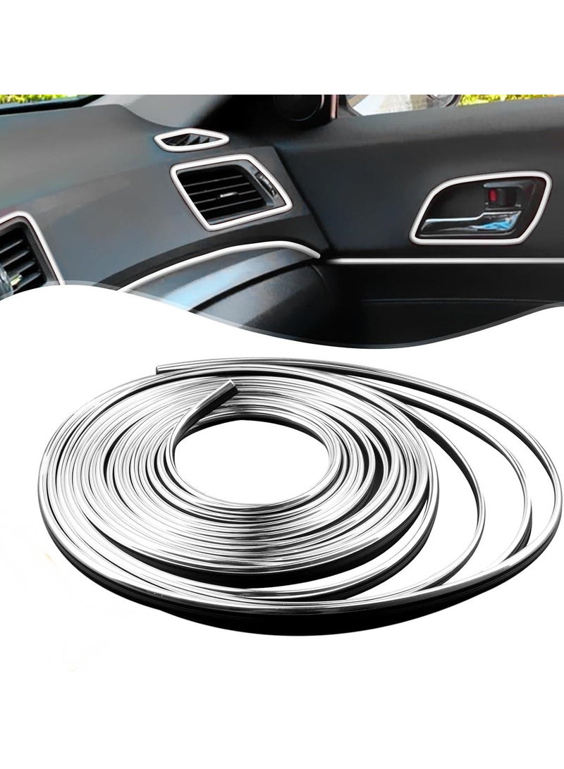 Generic Car Interior Trim Strips - 6m Universal Car Gap Fillers Automobile Moulding Line Decorative Accessories DIY Flexible Strip Garnish Accessory  - Image 1