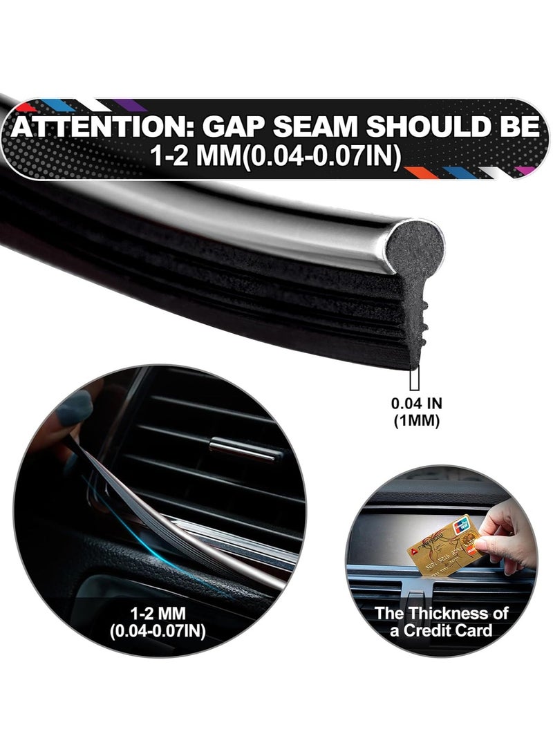 Generic Car Interior Trim Strips - 6m Universal Car Gap Fillers Automobile Moulding Line Decorative Accessories DIY Flexible Strip Garnish Accessory  - Image 5