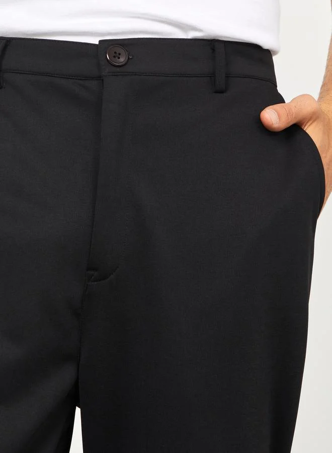 Styli Solid Slim Fit Knit Pants