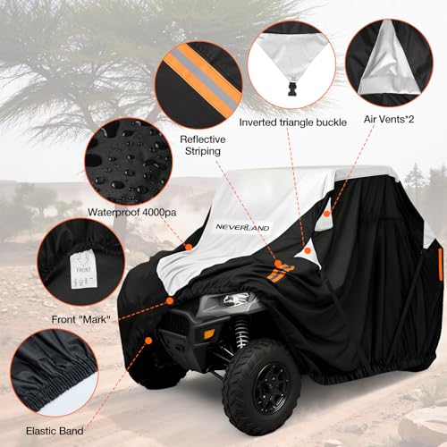 Neverland UTV Cover Waterproof 300D Heavy Duty 2-3 Seater/4-6 Seater 4 Door Side by Side Covers All Weather Protection Compatible with Polaris RZR Can-Am Maverick Defender Kawasaki - Image 5
