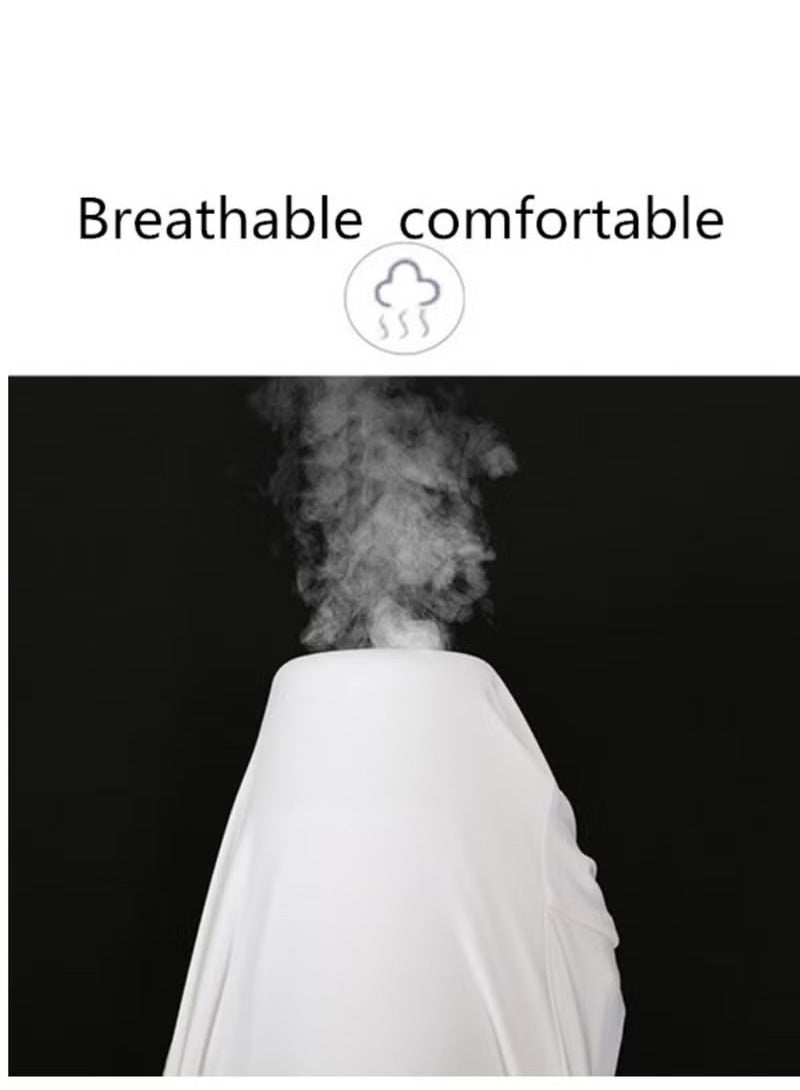Generic Men's White High-Waisted Shorts that Compress the Thigh and Abdomen  - Image 3