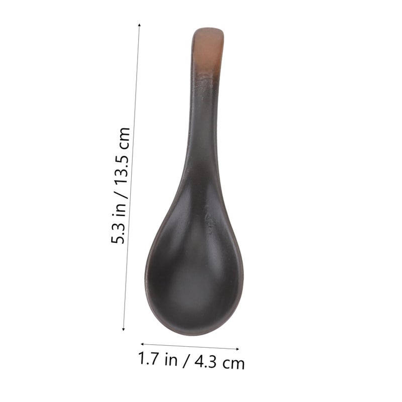 6Pcs Ceramic Rice Spoons Soup Ladles Asian Food Japanese Tableware Kitchen Utensils - Image 3