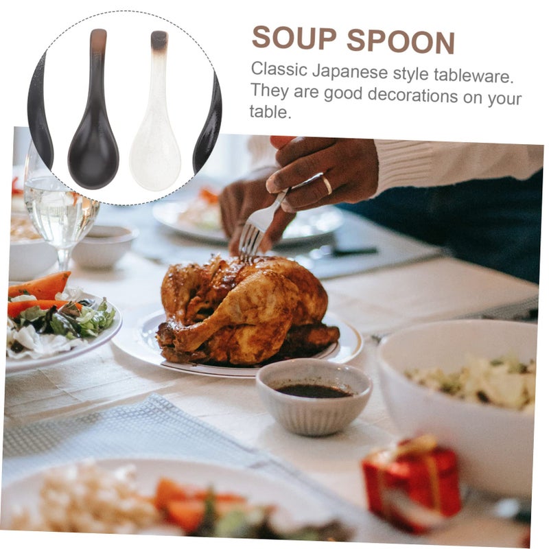 6Pcs Ceramic Rice Spoons Soup Ladles Asian Food Japanese Tableware Kitchen Utensils - Image 5
