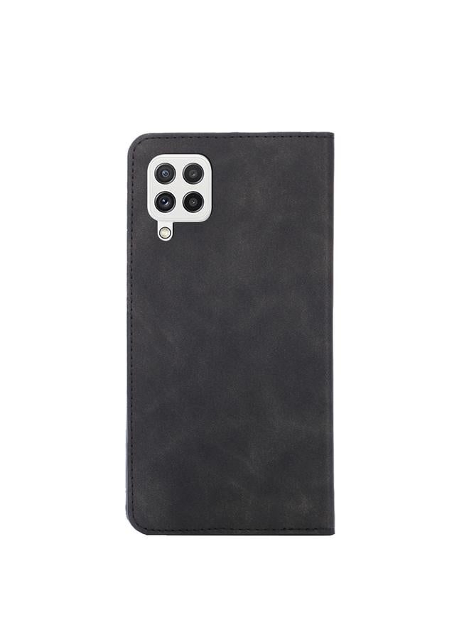 S-TOP Case For Samsung Galaxy A22 4G Skin Feel Magnetic Horizontal Flip Leather Phone Case - Image 3