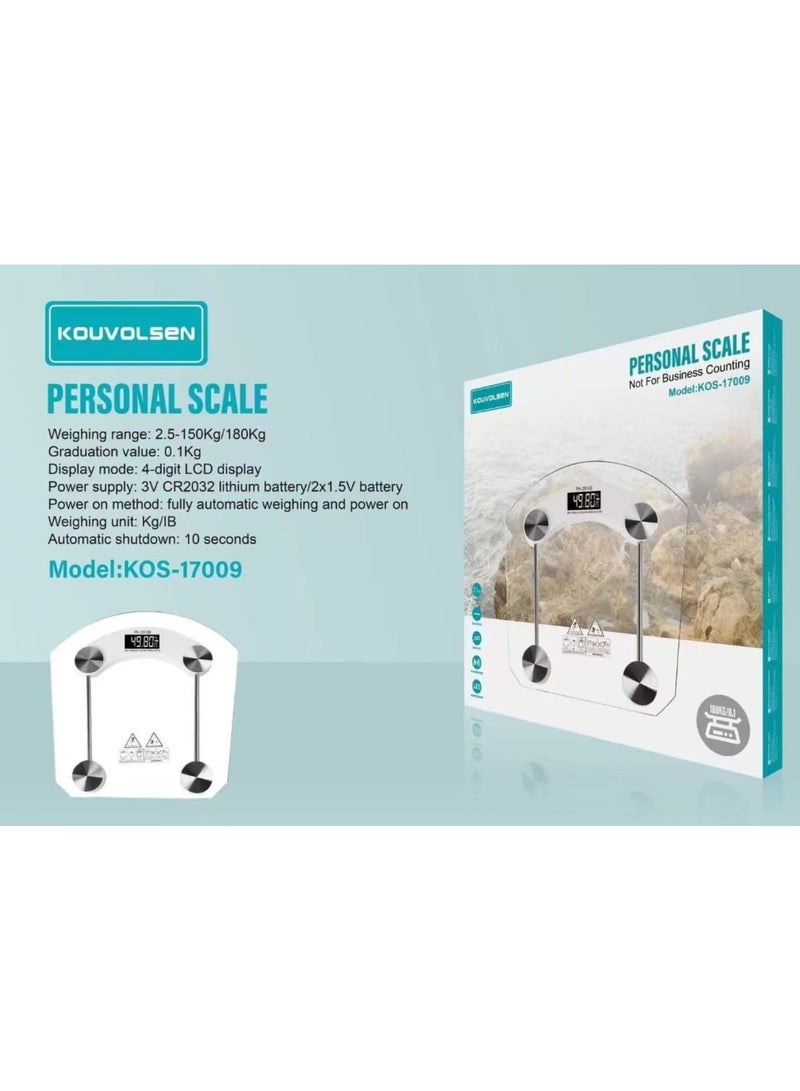 kouvolsen Digital Thick Glass Weight Scale KOS-17009 - Image 2