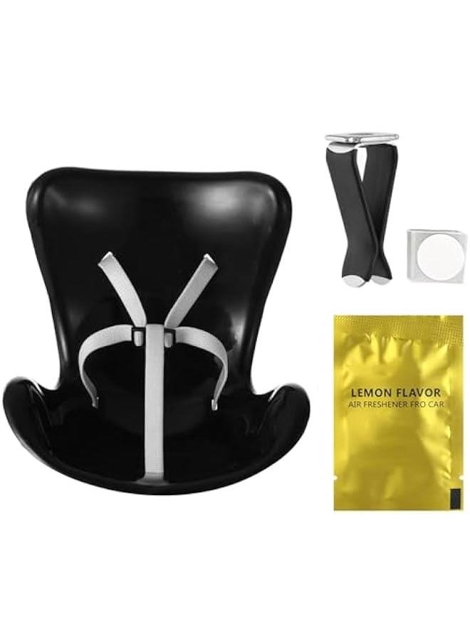 Cute Labubu Car Seat, Car Decorations Labubu Accessories, Car Air Vent Decor for Display Labubu, Plastic Sofas for Car Decoration, Cute Car Interior Decor Accessories Desktop Ornaments (Black)  - Image 1