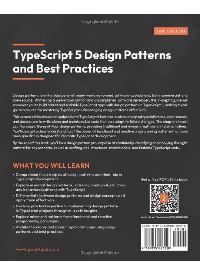 null - TypeScript 5 Design Patterns and Best Practices - Second Edition: Build clean and scalable apps with proven patterns and expert insights - Image 1