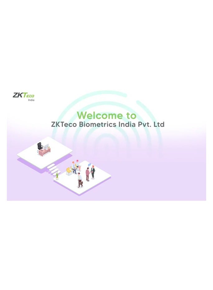 ZK teco Glass Door Lock with Door Bell, RFID, Fingerprint, Remote & Passcode - GL300 Glass (10-12 mm Thickness) - Image 2