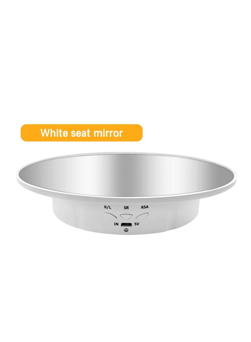 Y&D Motorized Rotating Display Stand, 7.87inch, 17.6LB Load Ultra-Quiet 360 Degree Electric Turntable Stand for Photography Products, Jewelry, Cake,3D Model (White) - Image 2