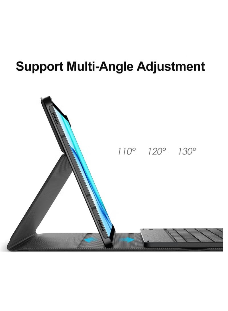 جينيكست غطاء لوحة مفاتيح لجهاز Galaxy Tab S8 Plus/S7 Plus، لاسلكي قابل للفصل - Image 3