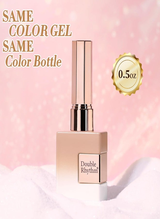 Double Rhythm طلاء أظافر جل قطة عين مزدوج الإيقاع 0.5 أونصة مع مغناطيس نفس اللون نفس الزجاجة بريق هولوجرافي لامع لون شفاف صالون 15 مل فن الأظافر المغناطيسي ((نود-MC1167) - Image 5