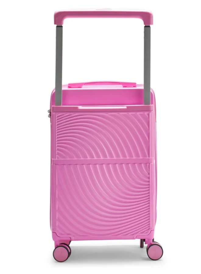 LIMRA Travel Bag From Limra Made Of PC Cabin Carry Check-In Luggage Trolley Size 20 inch Color Pink