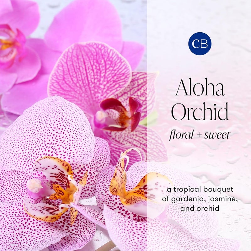 Capri Blue Mercury Iridescent Signature Jar Candle - 19 Oz - Aloha Orchid - Image 3
