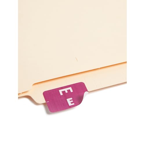 Smead AlphaZ ACCS Color-Coded Alphabetic Label E, Purple, 100 Labels per Pack (67175) - Image 2