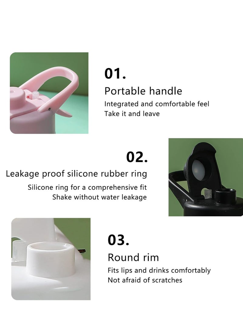 Oasisgalore 2-in-1 Mist and Drinking Function Water Bottle– 650ml Leak-Proof Sports Bottle for Office, Gym, Running(Pink). - Image 4