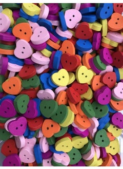 Ozan Haberdashery Wooden Colored Heart Button 50 Pieces - pzsku/Z739BB06D6797A79DD25BZ/45/_/1736928518/2bfd113a-cc76-4287-a0f8-dad05a799afe