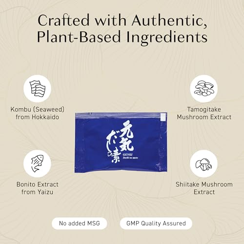 Umeken Takumi Stock Powder, Dashi Japanese Packets for Flavoring your Meals, Umami, Japanese Bonito & Dashi Seasoning Powder with 4 Portions per Packet, No MSG Added, 26 Packets, 7.4 oz Box, Pack of 1 - Image 5