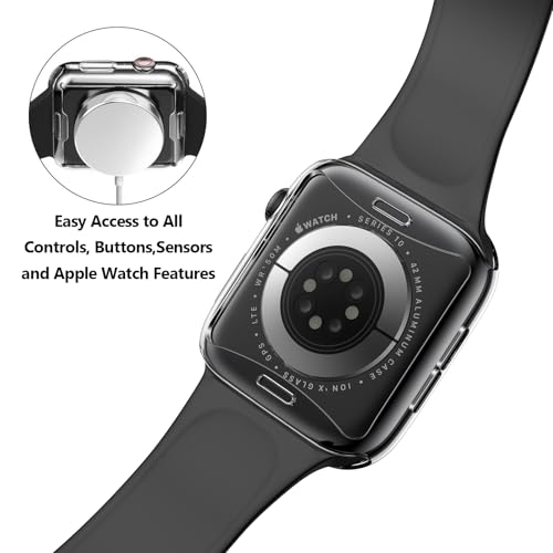 JULK [2 Pack] JULK 42mm Case with Screen Protector for Apple Watch 11 (2025), Slim Guard Bumper, Full Coverage Soft TPU Protective Cover for iWatch Series 11/10 42mm, Transparent - Image 5