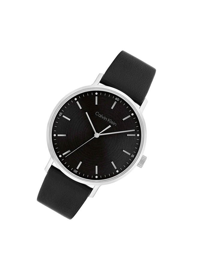 CALVIN KLEIN Leather Analog  Watch 25200050 - Image 1