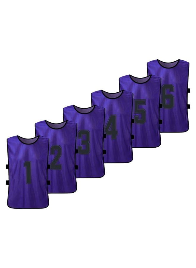 NIBEMINENT 6-Piece Quick Drying Scrimmage Practice Vest Set 43 x 63cm