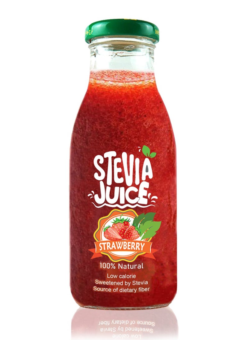 Stevia Juice Stevia Juice Natural Strawberry Juice - Natural and refreshing juice without sugar sweetened with natural stevia 300 ml  - Image 1