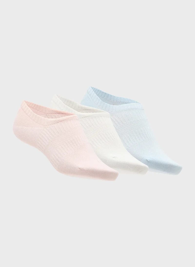جينجر 3PK Cotton No Show Trainer Liners