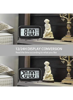 CBK CBK Plastic Digital Alarm Clock Table Clock For Students, Home, Office, Corporate With Automatic Sensor, Date & Temperature, 5.91 Inch, 15 cm,Black  - Image 4