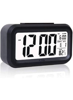 CBK CBK Plastic Digital Alarm Clock Table Clock For Students, Home, Office, Corporate With Automatic Sensor, Date & Temperature, 5.91 Inch, 15 cm,Black  - Image 5