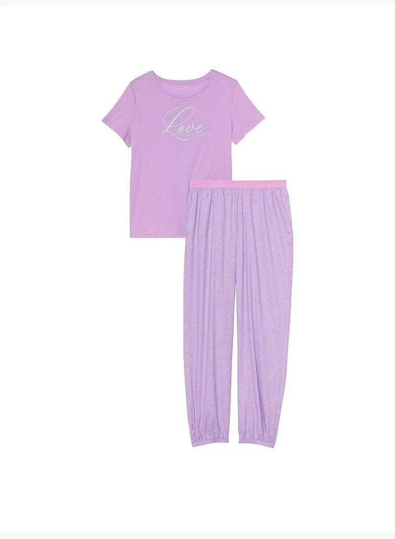 Victoria's Secret Flannel Tee-jama Set