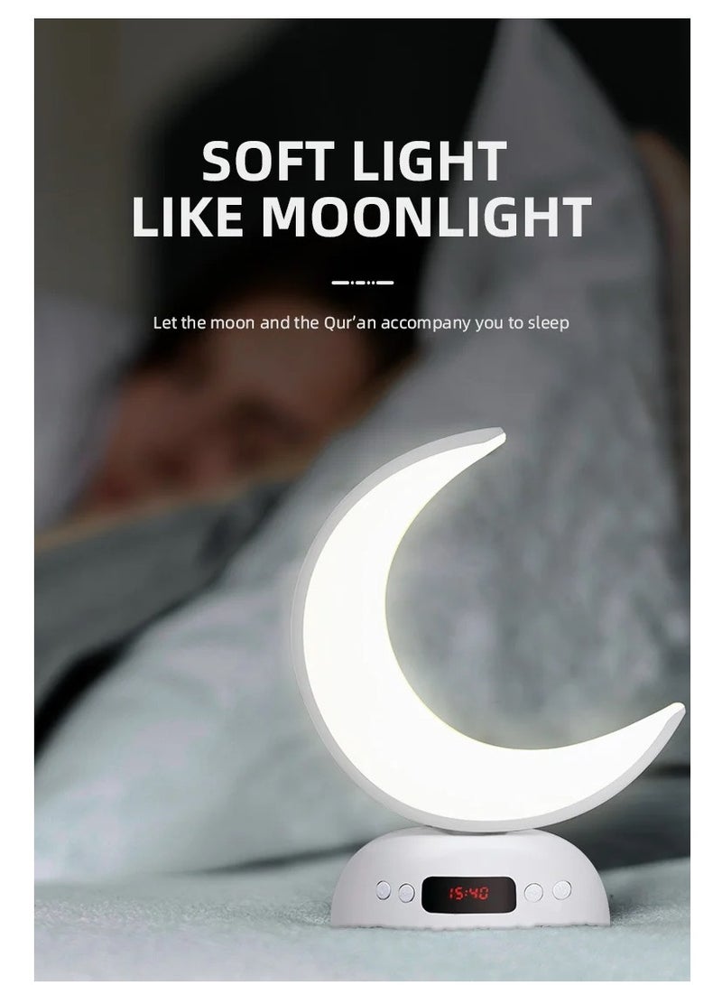 Equantu Quran Speaker LED Moon Lamp Blutooth Quran Speaker with Aromatherapy Function Azan Alarm Clock Quran Player Andriod iOS Control Soft night light quran player - Image 4