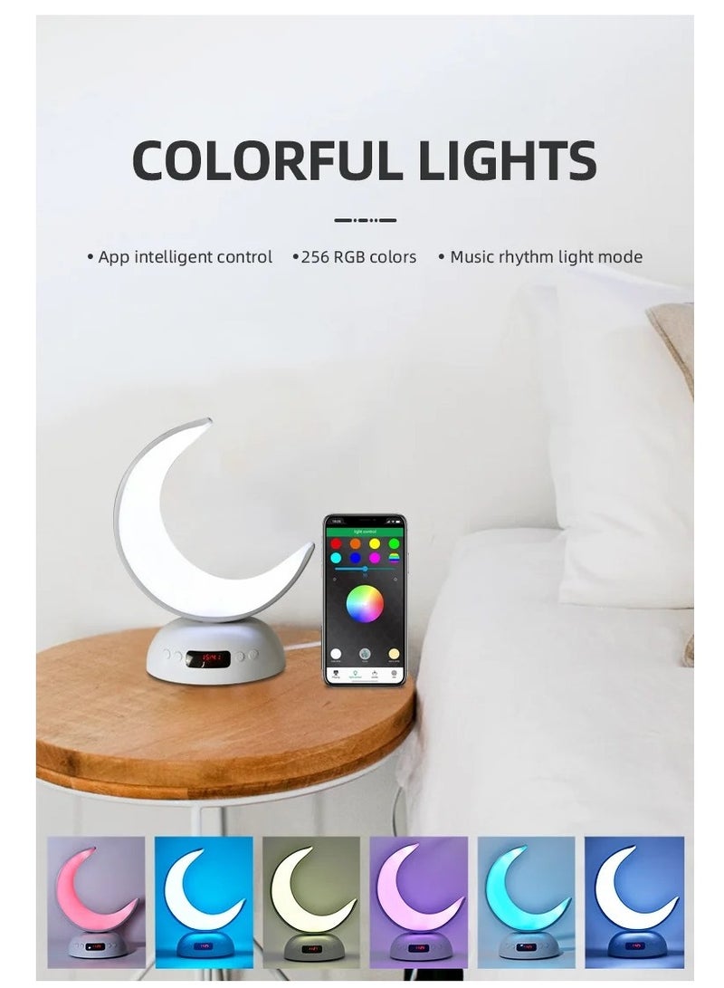 Equantu Quran Speaker LED Moon Lamp Blutooth Quran Speaker with Aromatherapy Function Azan Alarm Clock Quran Player Andriod iOS Control Soft night light quran player - Image 2