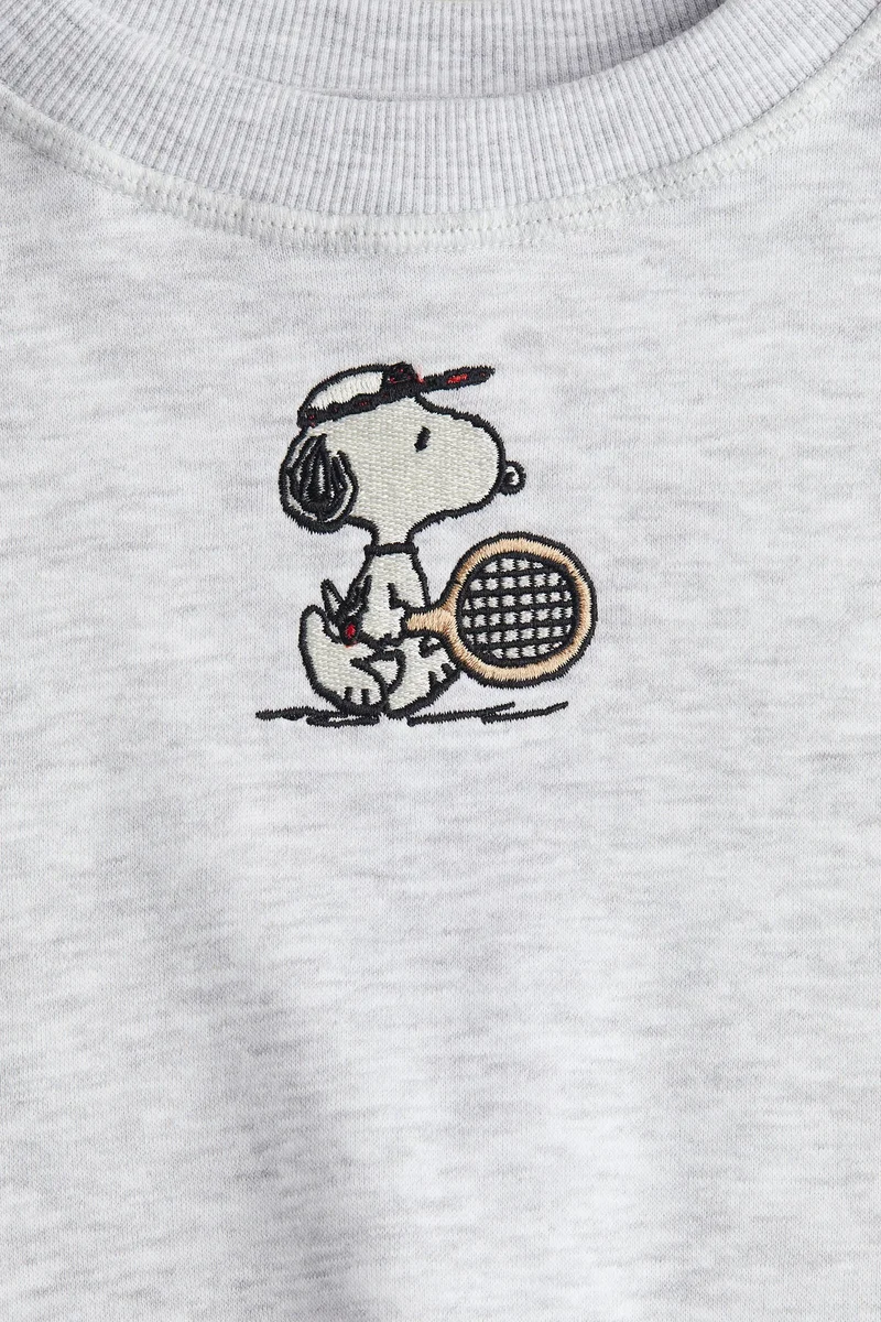 اتش اند ام Print-motif sweatshirt