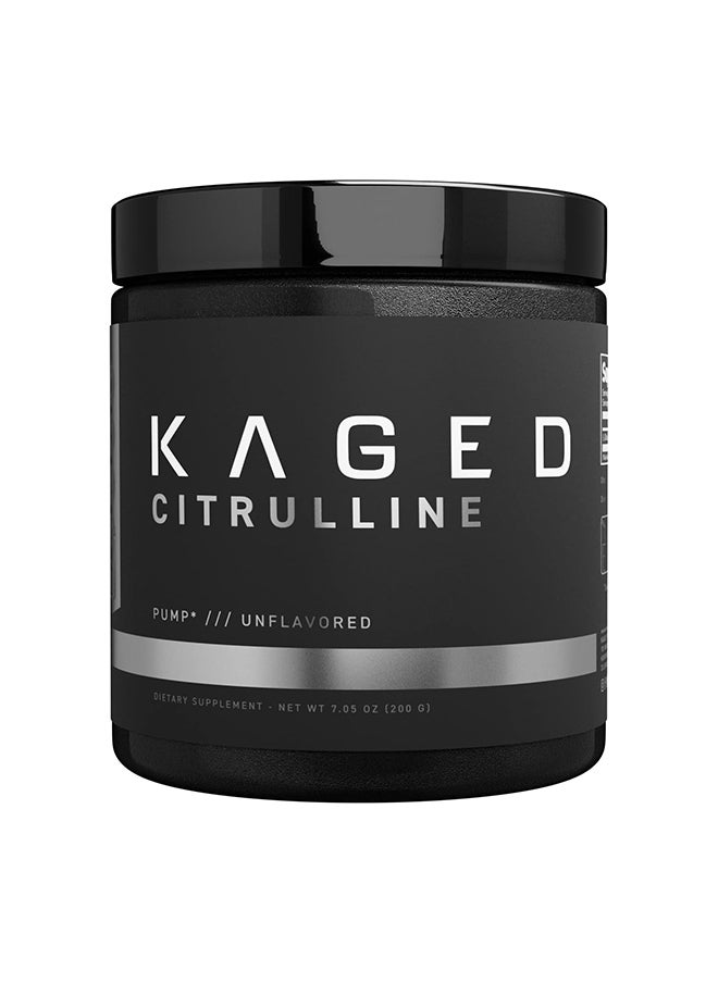 KAGED MUSCLE - Premium L-Citrulline Powder, Enhance Muscle Pumps, Improve Muscle Vascularity, Nitric Oxide Booster, Citrulline, Unflavored, 100 Servings, White, 7.05 Ounce (Pack Of 1) (Km-Citp-200) - Image 1