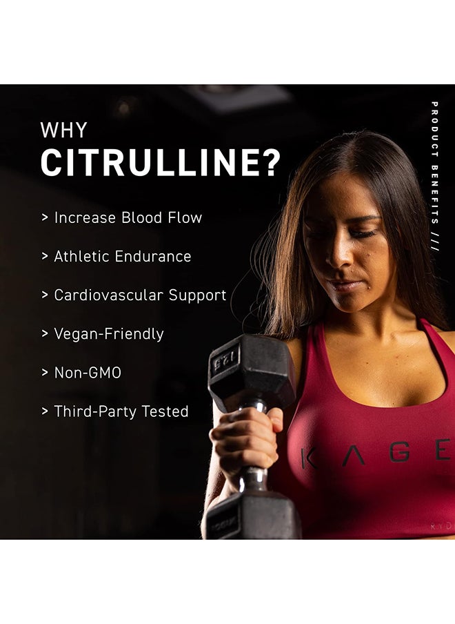 KAGED MUSCLE - Premium L-Citrulline Powder, Enhance Muscle Pumps, Improve Muscle Vascularity, Nitric Oxide Booster, Citrulline, Unflavored, 100 Servings, White, 7.05 Ounce (Pack Of 1) (Km-Citp-200) - Image 1