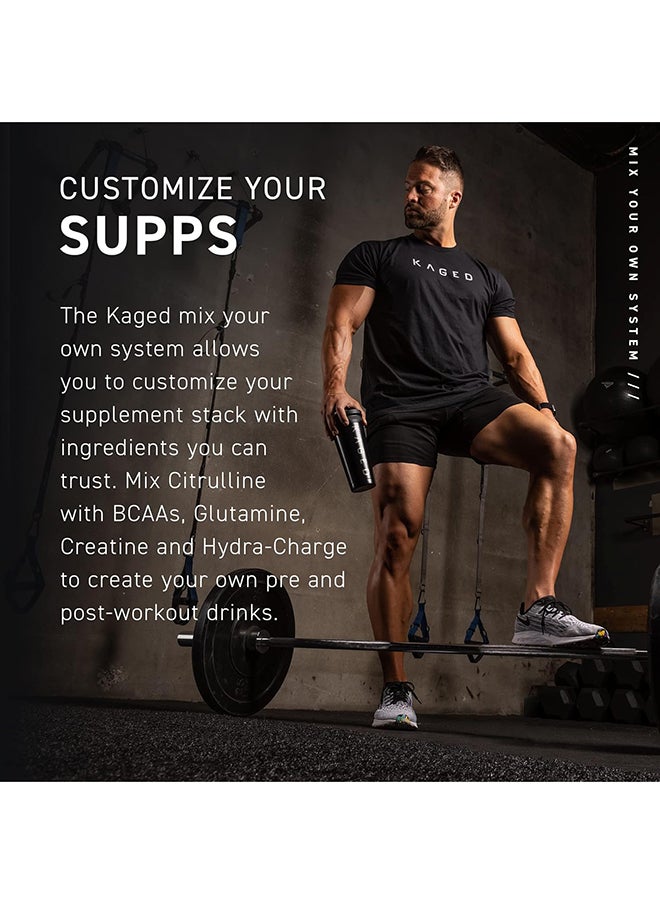 KAGED MUSCLE - Premium L-Citrulline Powder, Enhance Muscle Pumps, Improve Muscle Vascularity, Nitric Oxide Booster, Citrulline, Unflavored, 100 Servings, White, 7.05 Ounce (Pack Of 1) (Km-Citp-200) - Image 1