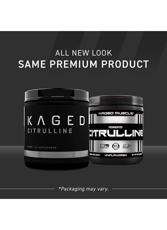 KAGED MUSCLE - Premium L-Citrulline Powder, Enhance Muscle Pumps, Improve Muscle Vascularity, Nitric Oxide Booster, Citrulline, Unflavored, 100 Servings, White, 7.05 Ounce (Pack Of 1) (Km-Citp-200) - Image 1