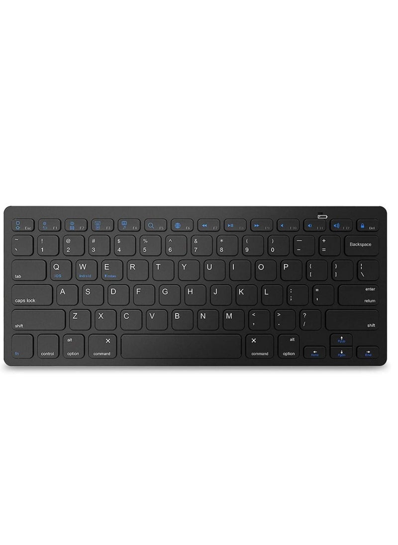 Generic 2.4G Wireless Keyboard Ultra Slim and Compact Keyboard with Media for Computer Desktop PC Laptop Surface Smart TV and Windows 11 /10 /8 /7 Black  - Image 3