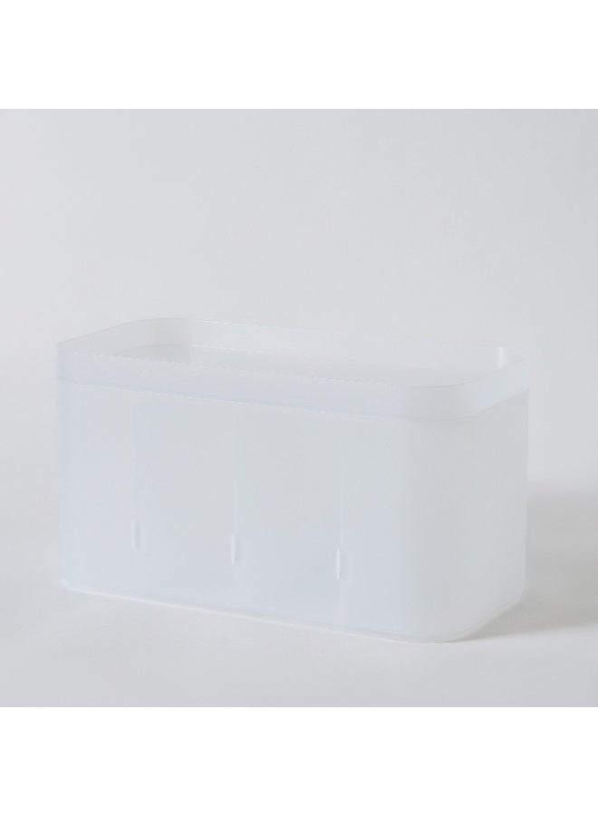 Home Box صندوق تخزين ماديسون القابل للتكديس مع فواصل قابلة للإزالة 24.1 × 13 × 12 سم - Image 5