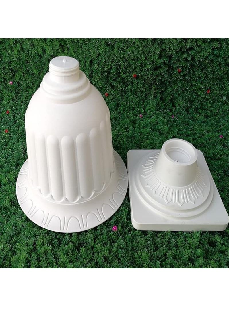 لينجوي وعاء زهور نباتات بلاستيك لحضانة الشتلات أبيض 24.5x30 سم  - Image 4