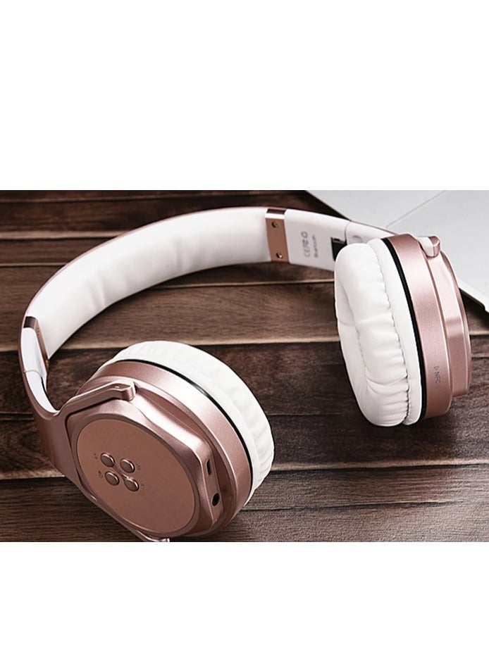 Sodo MH3 2-in-1 Wireless Bluetooth On-Ear Headphones and Twist Out Bluetooth Speaker, Sodo MH3 Wireless Headphone Headset in Rose Gold - Image 3