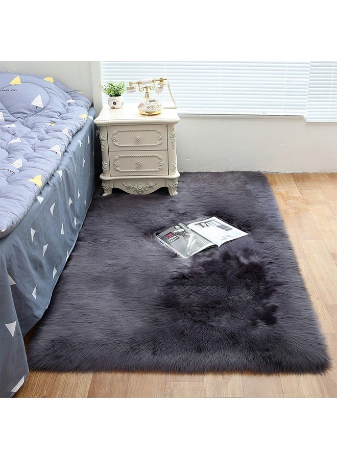 NKX Modern Fluffy Long Pile Area Rug Non-Slip, Super Soft Decor Contemporary Carpet 90*200 Cm  - Image 1