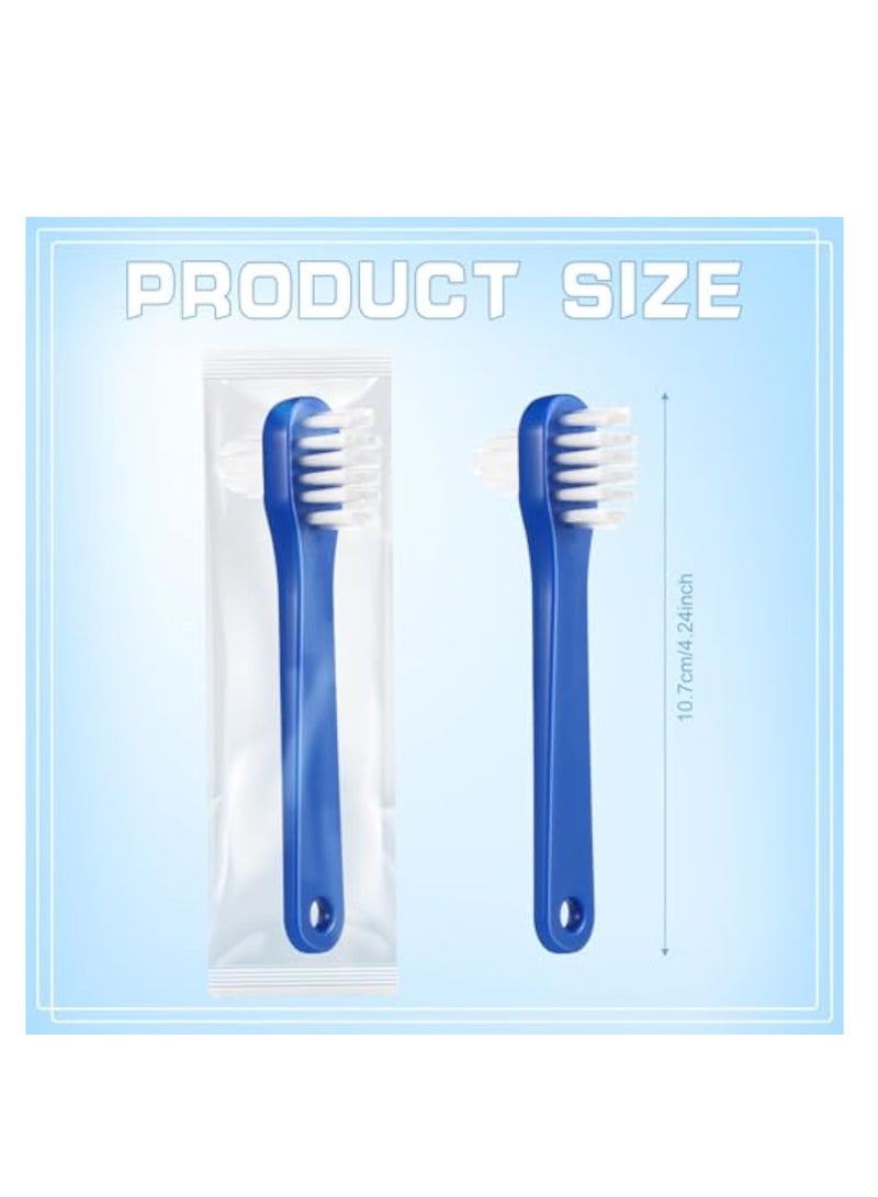 KASTWAVE 25Pcs Denture Brush, Denture Toothbrushes, Individually Dual Headed Firm Hard Bristle Toothbrush, Denture Cleaning Care Cleaning Brush, Dental Appliance Cleaning Brush, for Cleaning False Teeth, Brace - Image 4